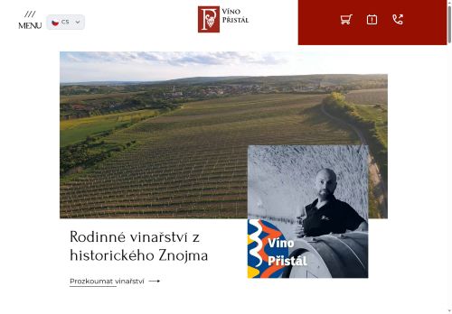 Zobrazit webové stránky Víno Přistál