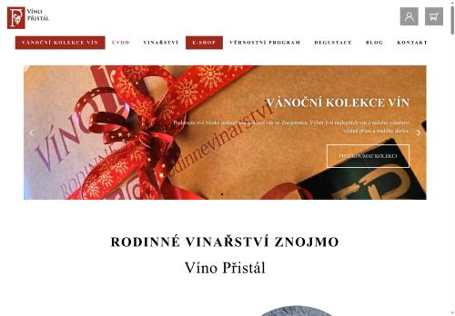 Zobrazit webové stránky Víno Přistál