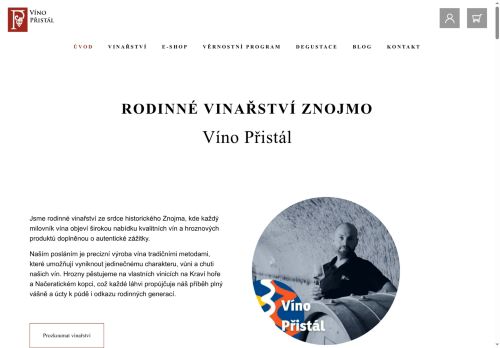 Zobrazit webové stránky Víno Přistál