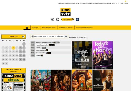 Zobrazit webové stránky Kino Svět