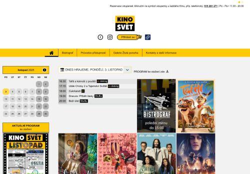 Zobrazit webové stránky Kino Svět