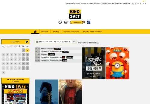 Zobrazit webové stránky Kino Svět