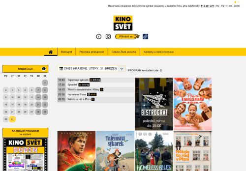 Zobrazit webové stránky Kino Svět