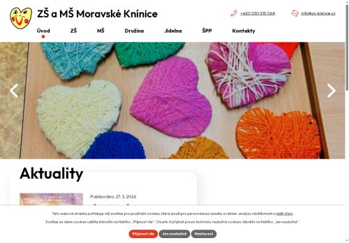 Zobrazit webové stránky ZŚ a MŠ Moravské Knínice