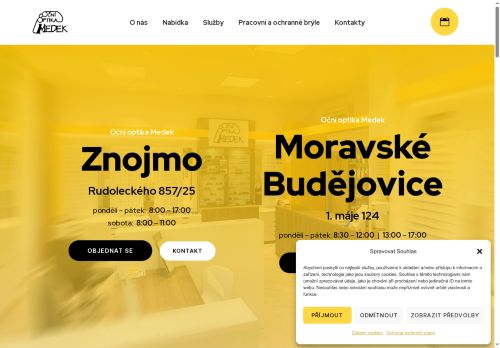 Zobrazit webové stránky Oční optika Medek