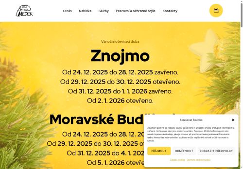 Zobrazit webové stránky Oční optika Medek