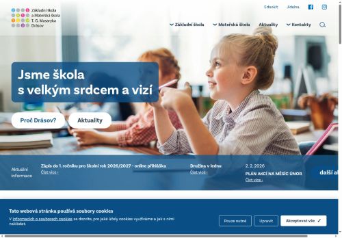 Základní škola a Mateřská škola T.G. Masaryka Drásov, příspěvková organizace nabízí práci na pozici Pomocná kuchařka/kuchař v obci Drásov