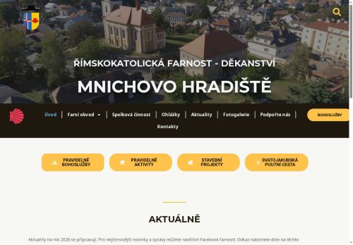 Zobrazit webové stránky Římskokatolická farnost Mnichovo Hradiště