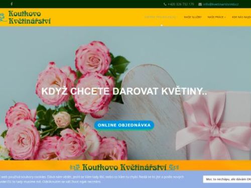 Koutkovo květinářství - nám. Míru