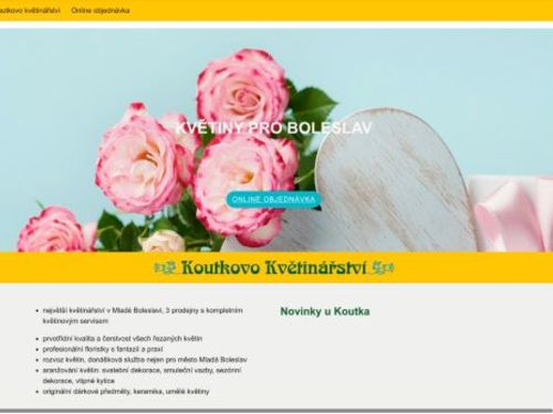 Koutkovo květinářství - ul. Jiráskova