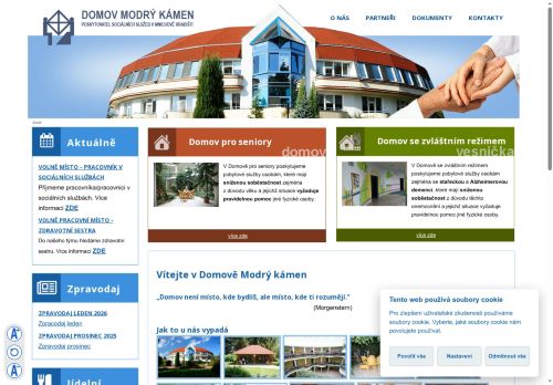 Zobrazit webové stránky Domov Modrý kámen, poskytovatel sociálních služeb