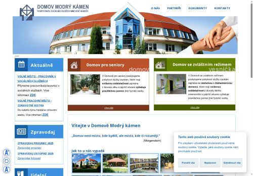 Zobrazit webové stránky Domov Modrý kámen, p.s.s.