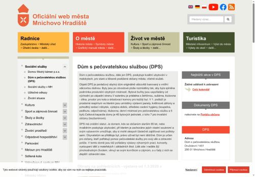 Zobrazit webové stránky Dům s pečovatelskou službou