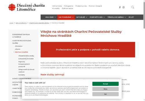 Zobrazit webové stránky Mnichovo Hradiště - diecézní charita Litoměřice