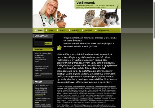 Zobrazit webové stránky VetSimunek - veterinární ordinace U Sv. Jakuba