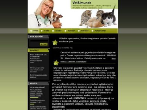 VetSimunek - veterinární ordinace U Sv. Jakuba