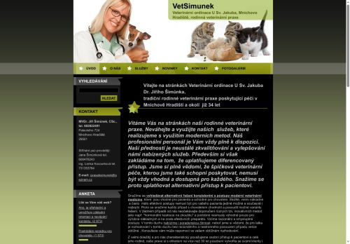 Zobrazit webové stránky VetSimunek - veterinární ordinace U Sv. Jakuba