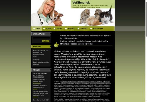Zobrazit webové stránky VetSimunek - veterinární ordinace U Sv. Jakuba