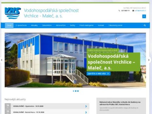 Vodohospodářská společnost Vrchlice - Maleč, a.s.