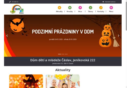 Zobrazit webové stránky Dům dětí a mládeže Čáslav