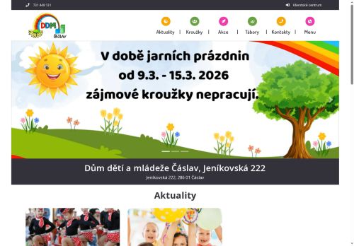 Zobrazit webové stránky Dům dětí a mládeže Čáslav
