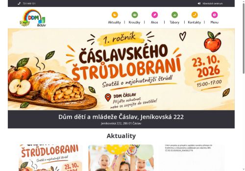 Zobrazit webové stránky Dům dětí a mládeže Čáslav