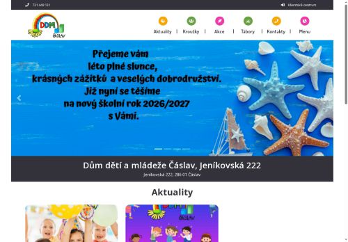 Zobrazit webové stránky Dům dětí a mládeže Čáslav