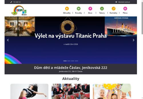 Zobrazit webové stránky Dům dětí a mládeže Čáslav