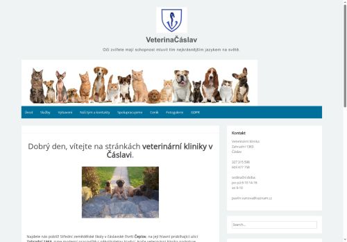 Zobrazit webové stránky Veterinární klinika Čáslav