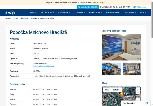 Zobrazit webové stránky Invia Mnichovo Hradiště