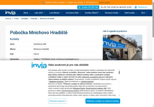 Zobrazit webové stránky Invia Mnichovo Hradiště