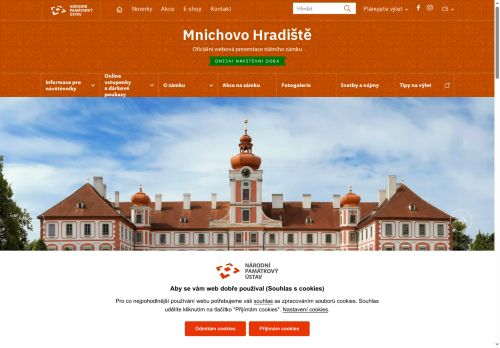 Zobrazit webové stránky Státní zámek Mnichovo Hradiště