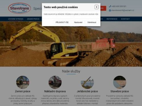 STAVOTRANS zemní práce a doprava