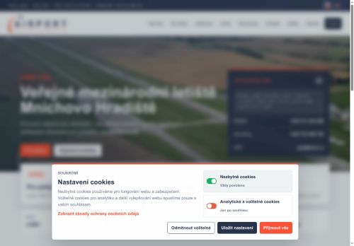 Zobrazit webové stránky Veřejné mezinárodní letiště Mnichovo Hradiště