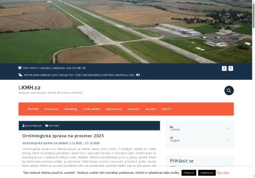 Zobrazit webové stránky Veřejné mezinárodní letiště Mnichovo Hradiště