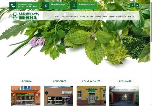 Zobrazit webové stránky Lékárny HERBA - Lékárna U Nemocnice