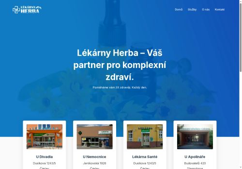 Zobrazit webové stránky Lékárny HERBA - Lékárna Santé