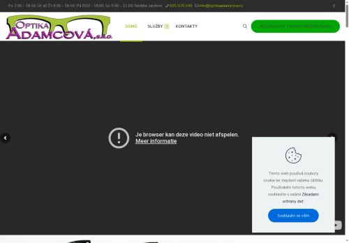 Zobrazit webové stránky Optika Adamcová