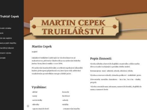 Martin Cepek - truhlářství