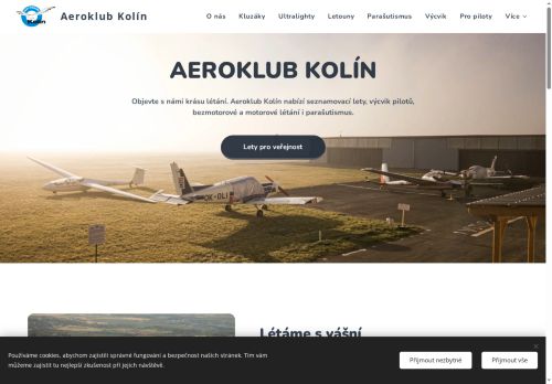 Zobrazit webové stránky Aeroklub Kolín