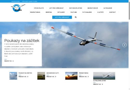 Zobrazit webové stránky Aeroklub Kolín