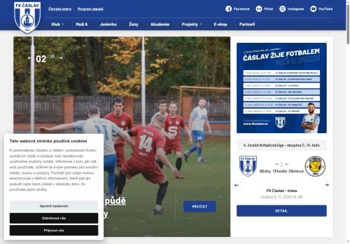 Zobrazit webové stránky FK Čáslav, z.s.