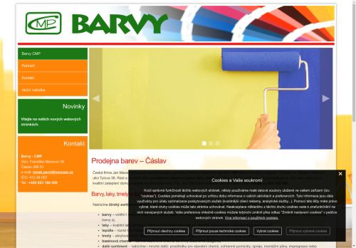 Zobrazit webové stránky Barvy - CMP