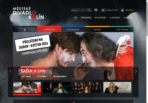 Zobrazit webové stránky Městské divadlo Kolín