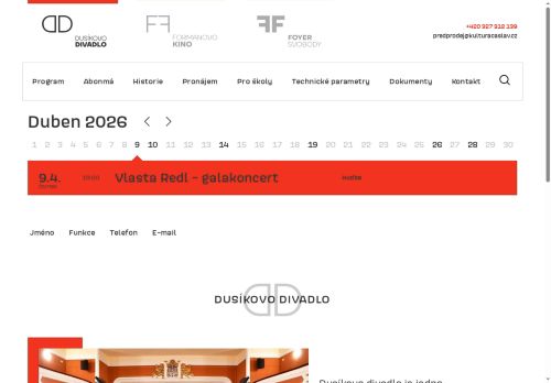 Zobrazit webové stránky Dusíkovo divadlo Čáslav