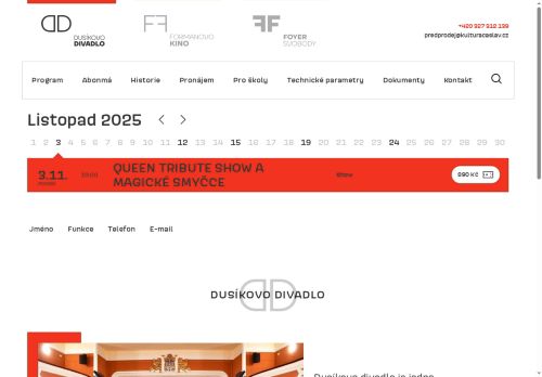 Zobrazit webové stránky Dusíkovo divadlo Čáslav