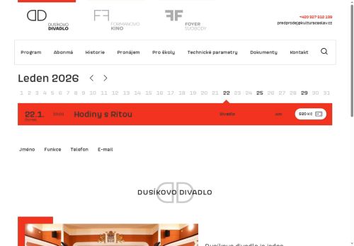 Zobrazit webové stránky Dusíkovo divadlo Čáslav