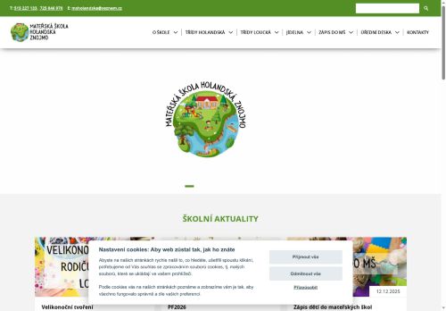Zobrazit webové stránky Mateřská škola - Znojmo, Holandská
