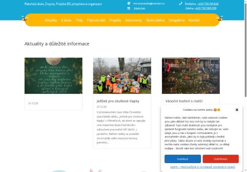 Zobrazit webové stránky Mateřská škola Pražská Znojmo