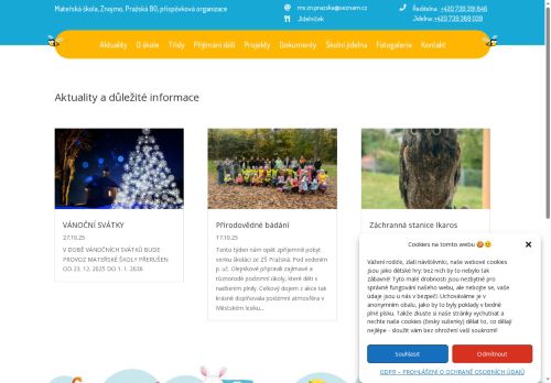 Zobrazit webové stránky Mateřská škola Pražská Znojmo